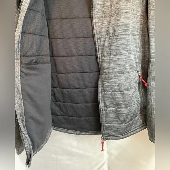 BC Clothing Expedition Heathered Grey Mountain Hooded Jacket Mens LG - Picture 12 of 15